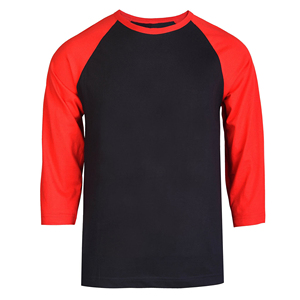 Custom Logo Printed Mens <b>Baseball</b> Shirts Contrast Color Raglan Sleeve Team Uniform Jersey T Shirt Blank Sportswear Top for Men - Product Image 1