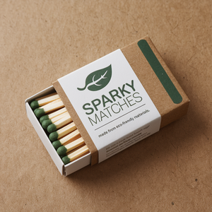 Boîte d'allumettes en carton de sécurité domestique avec fonction anti-humidité et allumage à un coup, en vente - Product Image 1