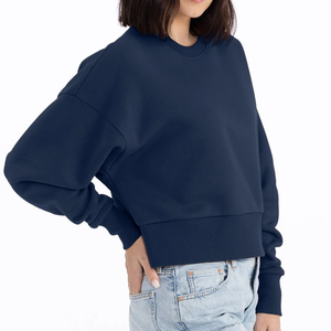 Men's Solid Sweatshirts Wholesale Stylish Hoodie Fleece Terry Fashionable Crew Neck Regular Fit - Product Image 4