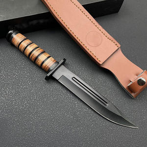 มีดพกพา AR-995 สำหรับเอาตัวรอดในป่า ใบมีดเหล็กกล้าไร้สนิม ด้ามไม้ คมตรง 21 ซม. เหมาะสำหรับตั้งแคมป์และเดินป่า - Product Image 2