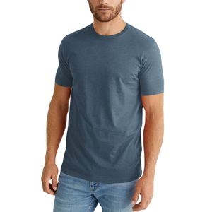 T-shirts à manches courtes pour hommes d'été chaud entraînement de haute qualité Logo personnalisé hommes noir t-shirts unis 50 coton 50 polyester t-shirt - Product Image 1