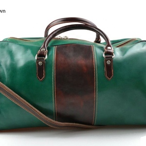 Trending Stylish Style Leather Weekender Travel Duffel Bag Duffel Anti-wrinkle Quick Dry Anti-pilling Durable Leather Travel Bag - Product Image 1