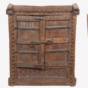 Cadre de miroir en bois artisanal Haswani, pièce décorative rustique faite à la main - Product Image 1