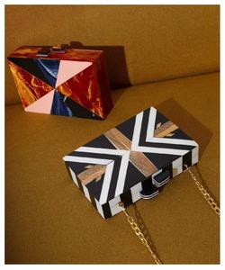 Designer Women's Resin Clutch Handbag Acrylic <b>Evening</b> Party Purse with Birthday Gift for Wedding and Bridal Occasions - Product Image 5