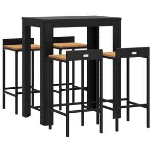 Ensemble de bar de jardin noir - Product Image 3
