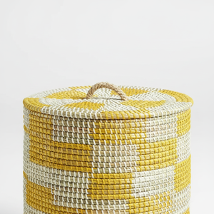 Cheap Durable Seagrass Laundry <b>Basket</b> <b>with</b> <b>Lid</b> Handwoven Organic Storage <b>Basket</b> for Minimalist Home Decor and Use - Product Image 6