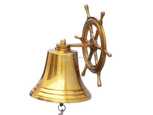 Timbre Náutico de Latón de 3 Pulgadas, Volante de Barco Pulido, Montado en Pared, Redondo, Decorativo, Artesanía Metálica - Product Image 4