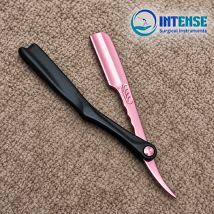 Navaja de Afeitar Profesional Personalizada para Barbería, Soporte para Cuchilla de Navaja Recta de Acero Inoxidable para Hombres, Peluquería, Cuidado y Estilismo del Cabello - Product Image 6