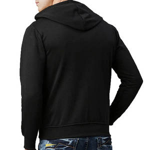 Sweat à capuche zippé personnalisé pour homme, avec poche kangourou, vente en gros OEM pour les marques de streetwear américaines - Product Image 2