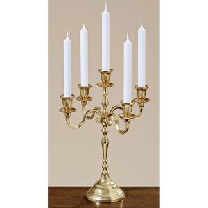 Luxury Brass 5 Arms Candle Stand Wedding Home Decoration Gold Finish <b>Candelabra</b> Table Centerpiece Hot Selling Candle Holder - Product Image 3