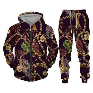 Conjunto Deportivo de 2 Piezas para Hombre con Capucha y Pantalones Jogger, Estampado, Lavado Ácido, con Logotipo Personalizado - Product Image 1