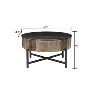 Tavolino da Caffè Rustico Vintage T1216C - Product Image 4