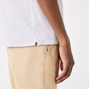Chemise personnalisée pour homme à manches courtes en toile respirante, unie, style streetwear décontracté, 100 % coton, tendance été - Product Image 4