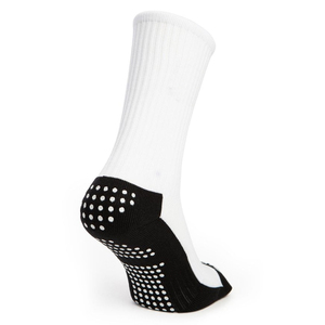 Custom White Crew <b>Socks</b> With <b>Black</b> Heel And Toe For Running Breathable Cotton Athletic <b>Socks</b> For Adults Summer Wear - Product Image 3