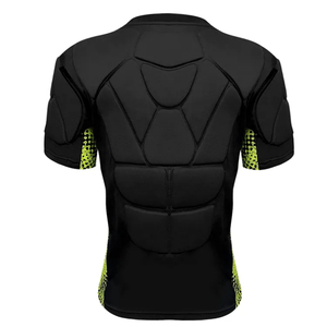 Goalkeeper <b>Padded</b> Compression Shirt Impact Protection Base Layer Breathable Athletic Training Wear compression Shirts - Product Image 2