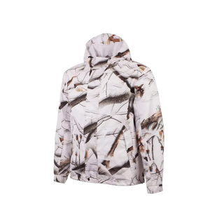 Veste de chasse réversible unisexe haut de gamme en softshell imprimé, 100 % polyester, coupe-vent et imperméable, pour la vente en gros - Product Image 2