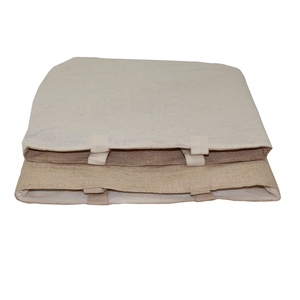 Bolsa de yute de arpillera ecológica personalizada de fábrica, bolsa de compras reversible de alta calidad con logotipo personalizado para uso en la playa - Product Image 5