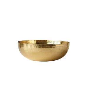 Tazón de masaje de terapia de oro elegante, diseño martillado, belleza brillante, diseño Simple esencial, equipo de pedicura, cuidado Personal - Product Image 1