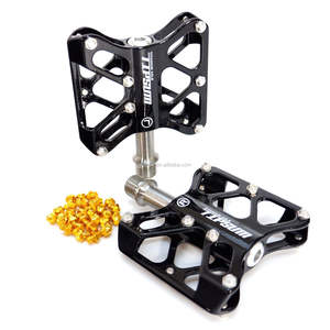 Pédale de vélo de route et VTT Tipsum Ti-Blade avec axe et goupille supplémentaire, ultralégère, 96x83mm, couleur argent - Product Image 2