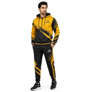 Conjunto deportivo sublimado personalizado, ligero, para hombre, con estampado, diseño moderno, tela resistente para entrenamiento deportivo y fitness. - Product Image 1