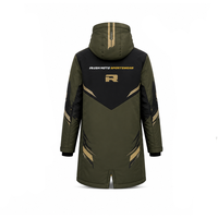 Parkas longs en textile à capuche de marque privée, confortables, décontractés, pour un usage quotidien, vente en gros, logo personnalisé