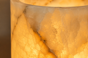 Jarrón de Mármol Ónix Pulido Natural, Hecho a Mano, Ecológico, Lámpara Nocturna de Piedra Brillante, Decoración para el Hogar, Venta al Por Mayor - Product Image 5