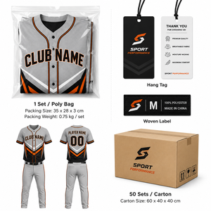 Ensemble d'uniformes de baseball personnalisés pour hommes, manches courtes, jersey en polyester sublimé, respirant, coupe régulière, toutes saisons - Product Image 6