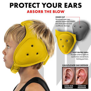 Protège-oreilles de protection avec rembourrage léger et ajustement sécurisé pour l'entraînement sportif et les performances actives - Product Image 5