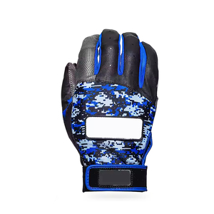 Custom Lightweight Ambidextrous Baseball Batting Gloves <b>Hook</b> Loop Closure Premium Leather Palm OEM/ODM Private Label Team Gloves - Product Image 4