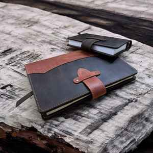 Couverture de carnet en cuir véritable de qualité supérieure, étui rechargeable pour journal, porte-carnet d'écriture, article cadeau NBC-0066 - Product Image 4