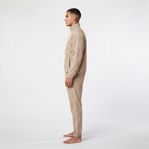 Survêtement en polyester pour homme, de haute qualité, doux, avec logo personnalisé, pour l'entraînement, vêtements de sport, couleur unie - Product Image 2