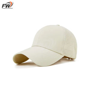 Gorra de Béisbol Deportiva de Alta Calidad, Personalizada, de 6 Paneles, de Poliéster Impermeable, con Orificios Cortados con Láser, Parche de Goma - Product Image 2