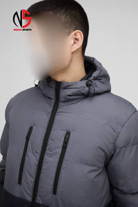 Chaqueta Acolchada con Cierre para Hombre, Personalizada con Logotipo, Tejido Transpirable de Secado Rápido, Chaqueta Casual de Invierno - Product Image 6