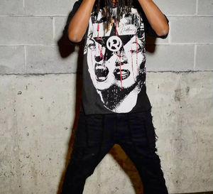 T-shirt Homme Personnalisé OEM Style Urbain Vintage Hip Hop Effet Vieilli, Imprimé DTG, Coton, Ourlet Court - Product Image 3