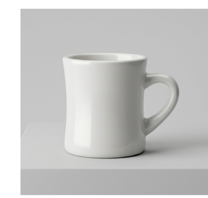 Mug à café en céramique personnalisé, tasse à thé en porcelaine blanche mignonne, vaisselle de restaurant, vente en gros - Product Image 1