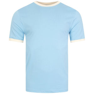 <b>Men</b> Classic <b>White</b> Red Ringer T <b>Shirt</b> Casual Cotton <b>Short</b> <b>Sleeve</b> Custom OEM Wholesale Tee - Product Image 6