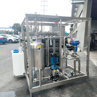 Machine de pasteurisation de jus de petite taille 1000l 2000l, pasteurisateur à plaques pour jus