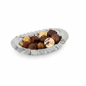 Bol à chocolat en acier inoxydable de qualité supérieure, design classique, vaisselle d'hôtel, plateau à chocolat en métal pour table, prix le plus bas - Product Image 2