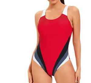 Maillot de bain une pièce pour femme, culotte de plage imprimée grande taille 2026, maillot de bain de course à séchage rapide du Pakistan - Product Image 3