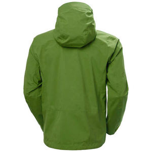 Chaqueta Cortavientos Impermeable Verde Oliva de Alta Calidad con Capucha, Cierre Completo, Casual, para Invierno, Exterior, con Exterior de Poliéster, Corte Regular - Product Image 2