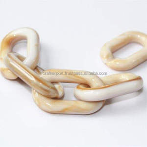 Modern Translucent <b>Resin</b> Eco-Friendly Hand Modeled Chain Link Home Decorative Interlocking Links <b>Table</b> <b>Top</b> Ornament Luxury Hotel - Product Image 5