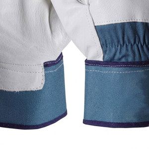 Gants de jardinage en cuir de vachette durables de haute qualité certifiés CE, antistatiques, antidérapants, résistants à la chaleur, 11 oz, doux - Product Image 6