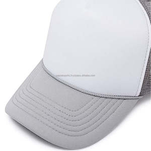 Gorra de camionero de malla ecológica con bordado personalizado, gorra de béisbol a cuadros de 5 paneles, diseño deportivo de espuma transpirable ajustable - Product Image 4
