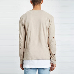 2026 New Fashion Wear Cheap Price Men Acid Wash T Shirt for Adults <b>Top</b> Ranking Product Men <b>Distressed</b> T Shirt - Product Image 2