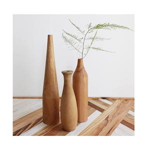 Pots de fleurs en bois décoratifs d'intérieur pour la décoration du salon - Product Image 1