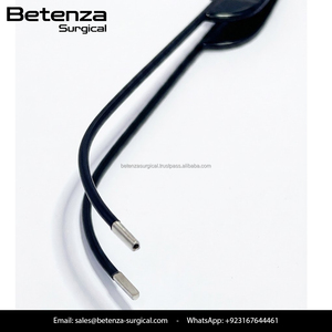 Pinzas de coagulación bipolar europeas antiadherentes con succión para neurocirugía, curvadas, 21 cm, punta de 2,5 mm con irrigación por succión - Product Image 2