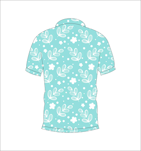 เสื้อโปโลพิมพ์ลายดอกไม้แบบกำหนดเอง แขนสั้น สวมใส่สบาย เหมาะสำหรับกอล์ฟ เทนนิส ชุดทีมฤดูร้อน - Product Image 2