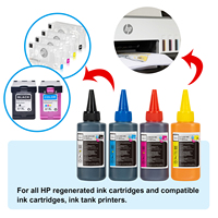 Tatrix 100ml hp Ink Universal Ink Refill Kit untuk Printer Inkjet HP, Tangki Tinta Printer, Kartrid Tinta Regenerasi