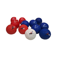 Ensemble de boules de boccia personnalisables avec logo, souples, moyennes et dures, en cuir artificiel de la plus haute qualité, avec sac de transport en plastique rembourré, pour les Jeux Paralympiques
