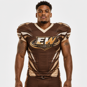 Maillot de football américain performant, conçu avec des matériaux légers, une coupe flexible et une qualité durable pour les matchs de compétition. - Product Image 4